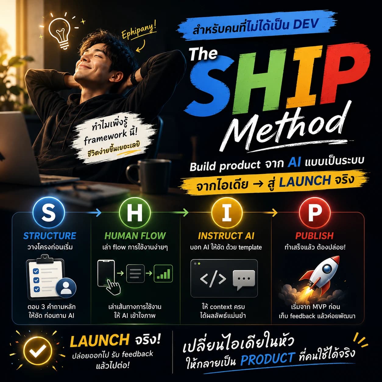 ภาพประกอบ S-H-I-P AI Non Dev